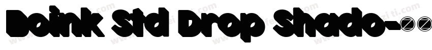Boink Std Drop Shado字体转换